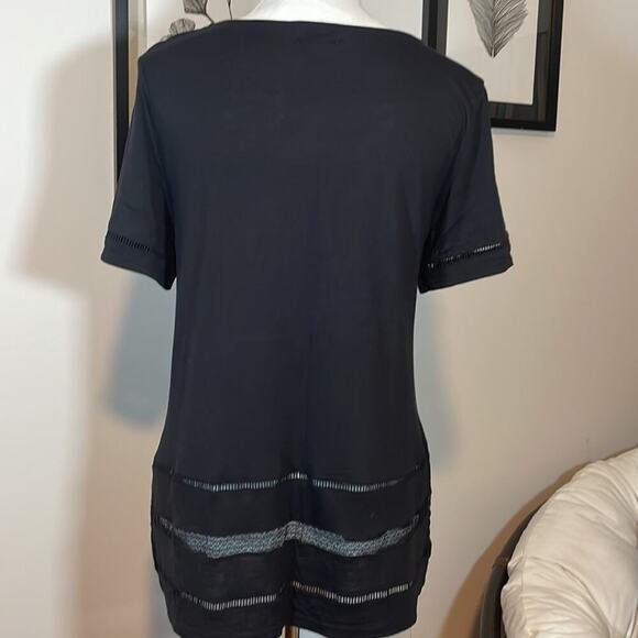 NWOT Old Navy black lace embellished tunic - Picture 3 of 7